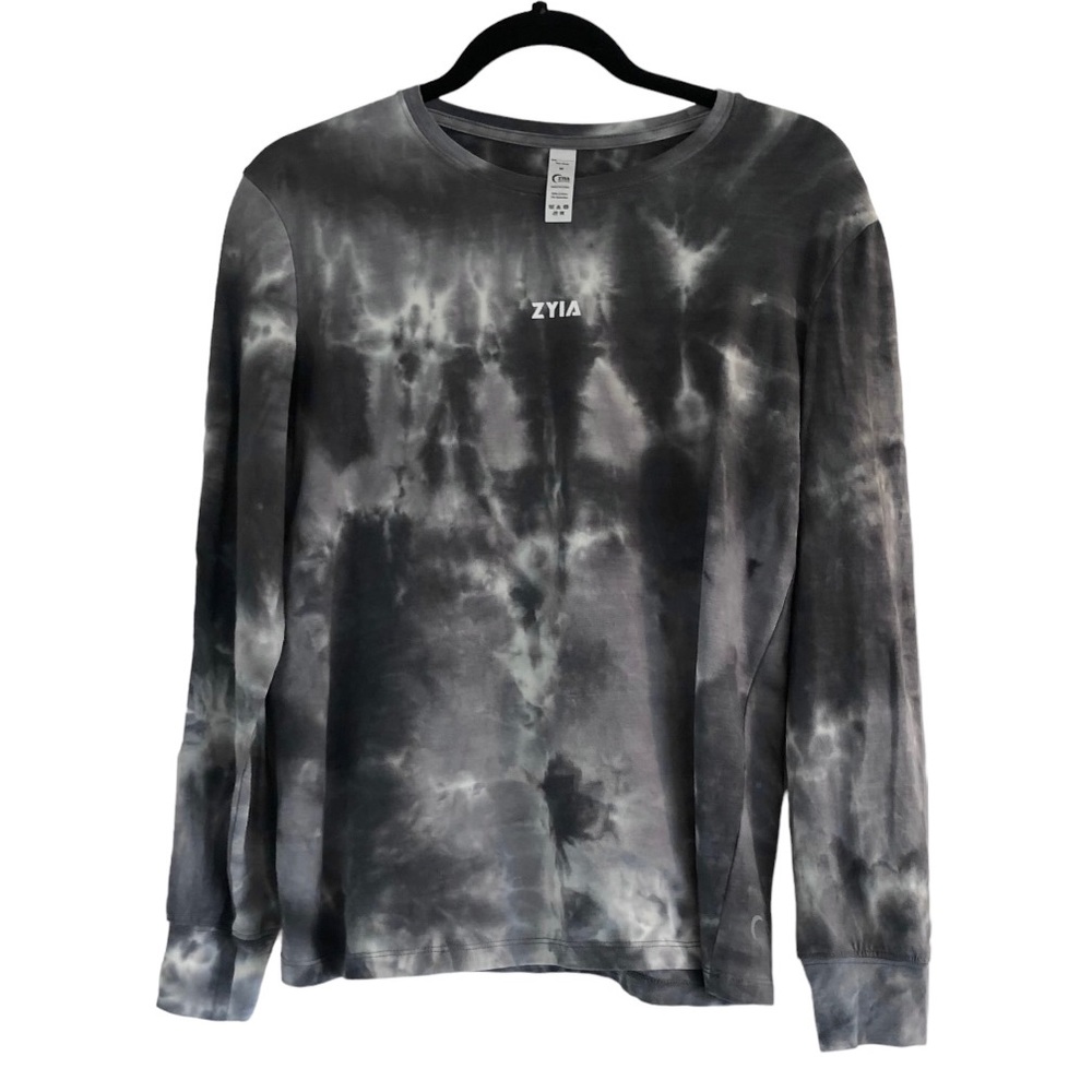ZAYA Activewear Acid Wash Long Sleeve Shirt